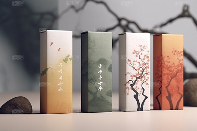 茶叶包装中国风包装设计模型