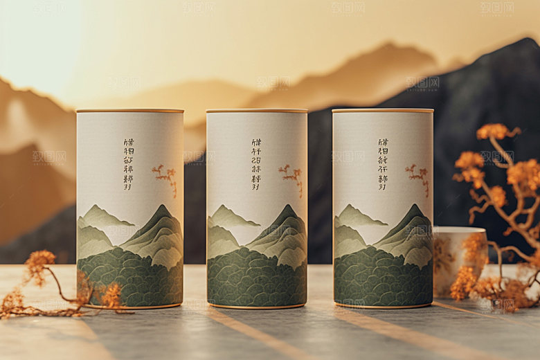茶叶包装茶叶罐包装设计模型