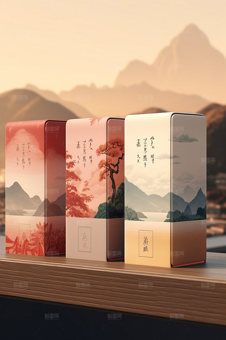 茶叶包装茶叶罐包装设计模型