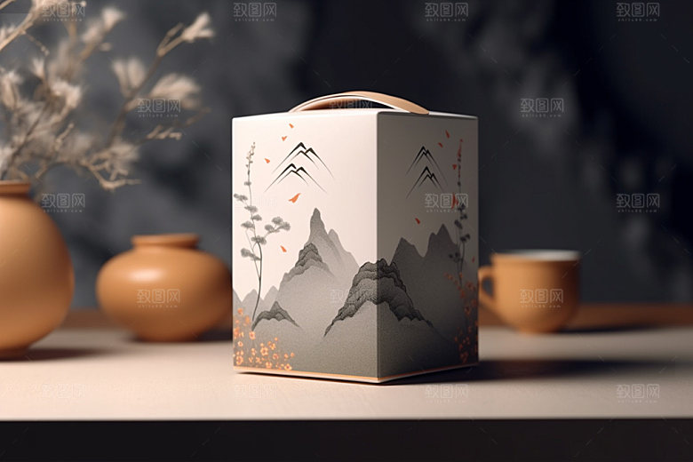 茶叶包装3D立体模型