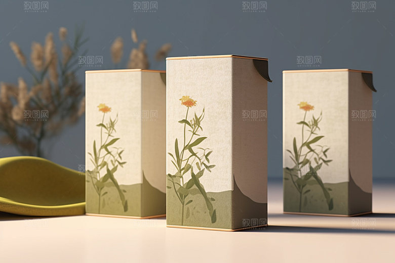 茶叶包装包装设计茶叶罐模型