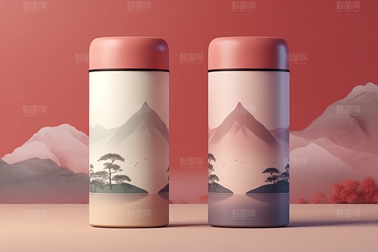 茶叶包装中国风传统模型