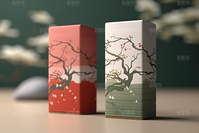 茶叶包装包装设计茶叶罐模型