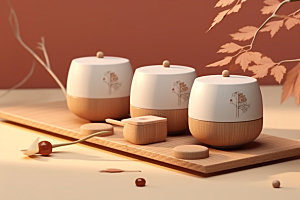 茶叶包装包装设计中式模型