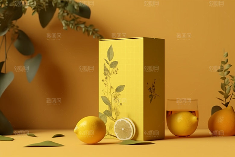 茶叶包装立体中国风模型