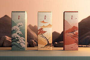 茶叶包装中国风3D模型