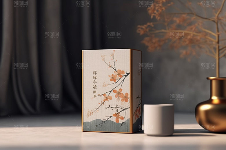 茶叶包装传统立体模型