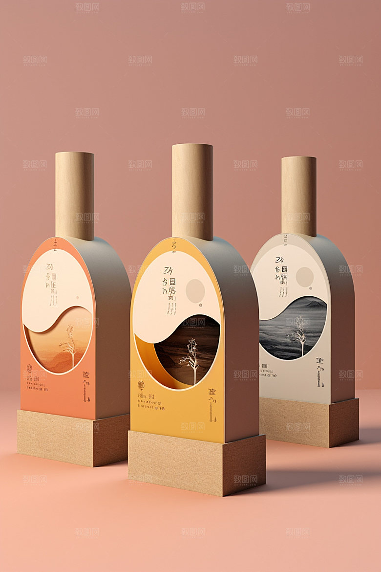 茶叶包装传统茶叶罐模型