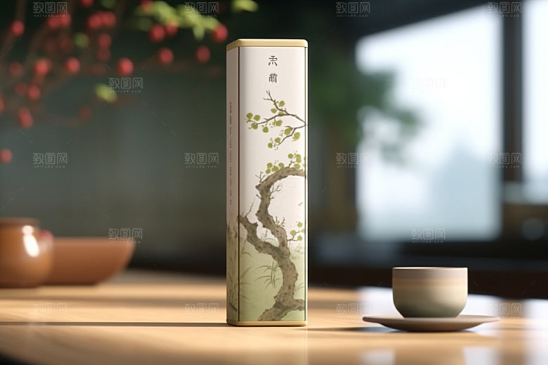 茶叶包装中国风3D模型