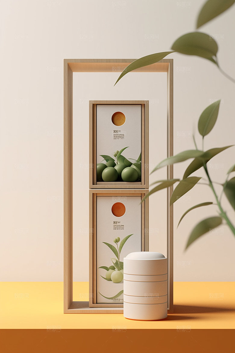 茶叶包装中国风茶叶罐模型