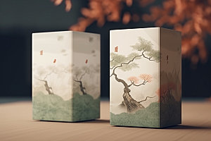茶叶包装包装设计茶叶罐模型