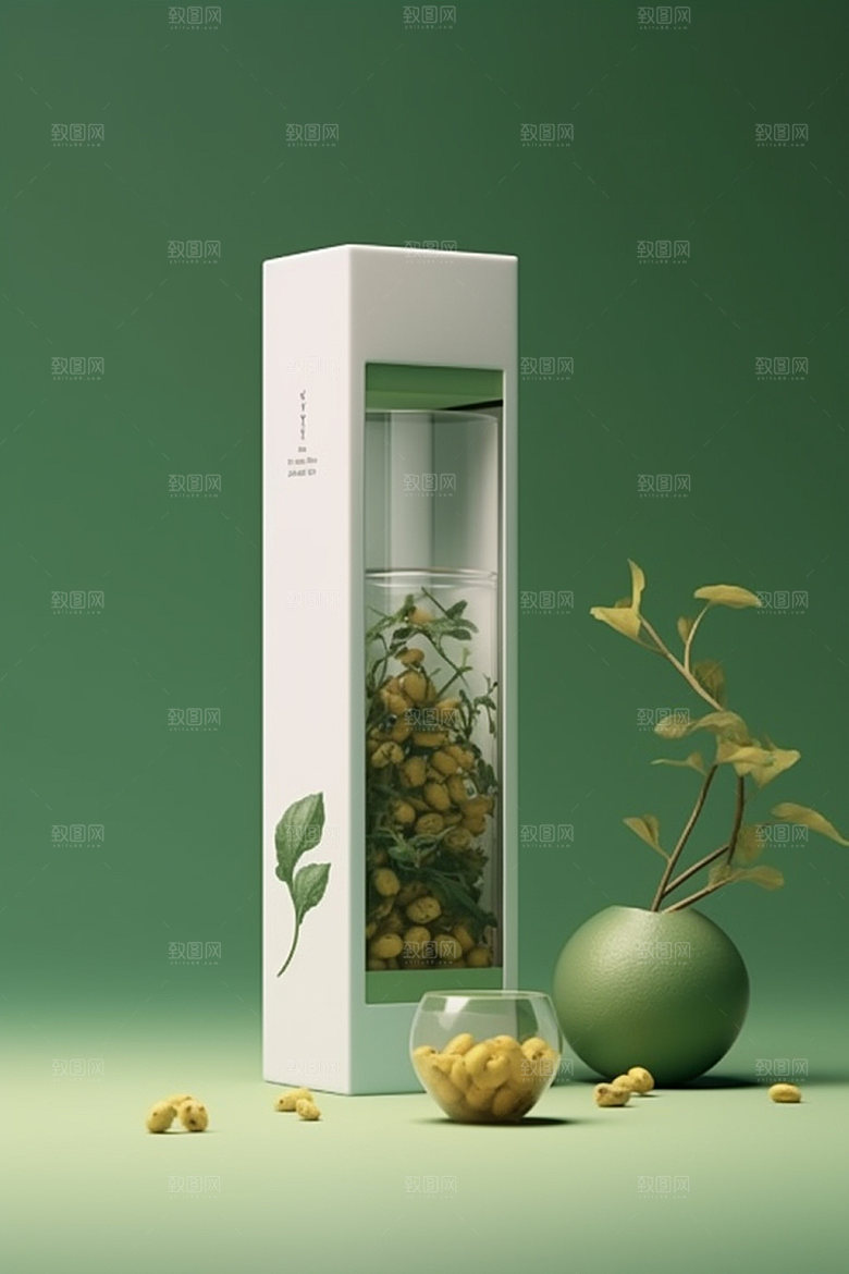 茶叶包装传统3D模型