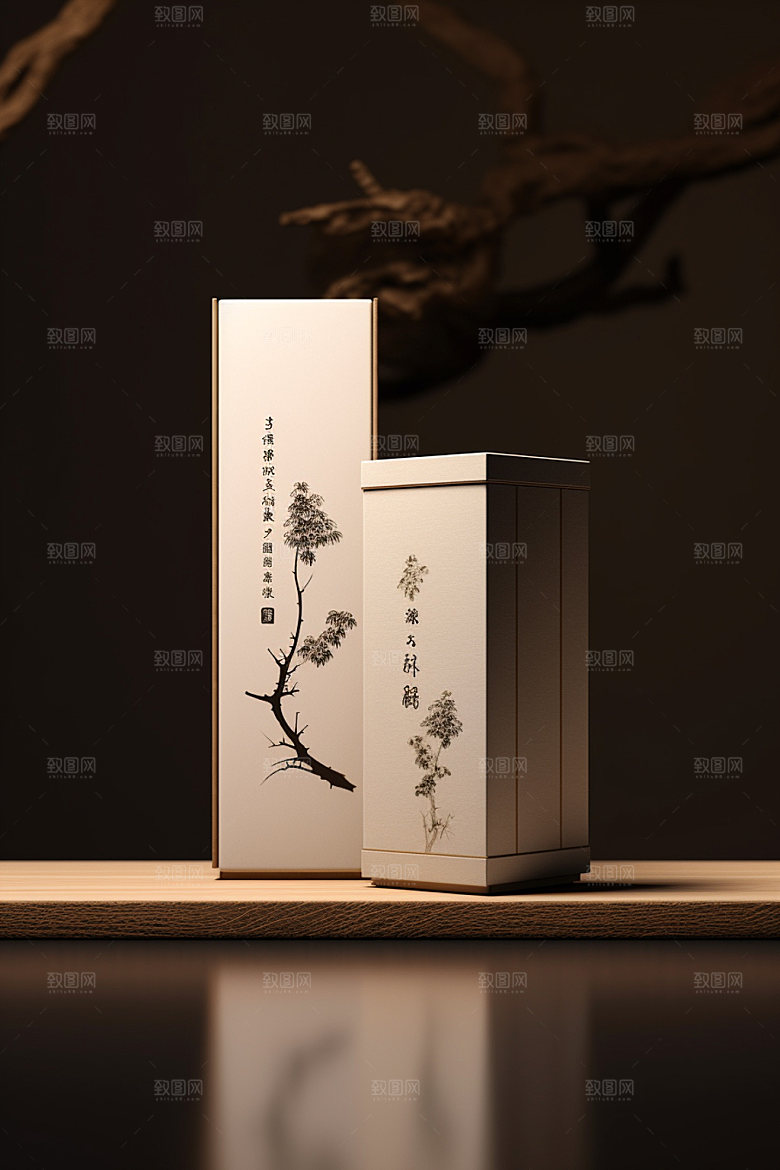 茶叶包装立体3D模型