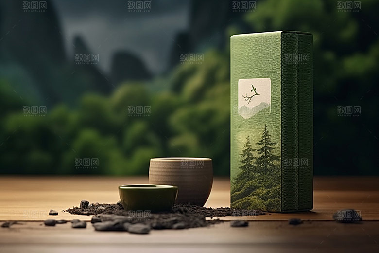 茶叶包装3D立体模型