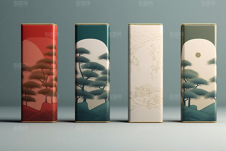 茶叶包装3D传统模型