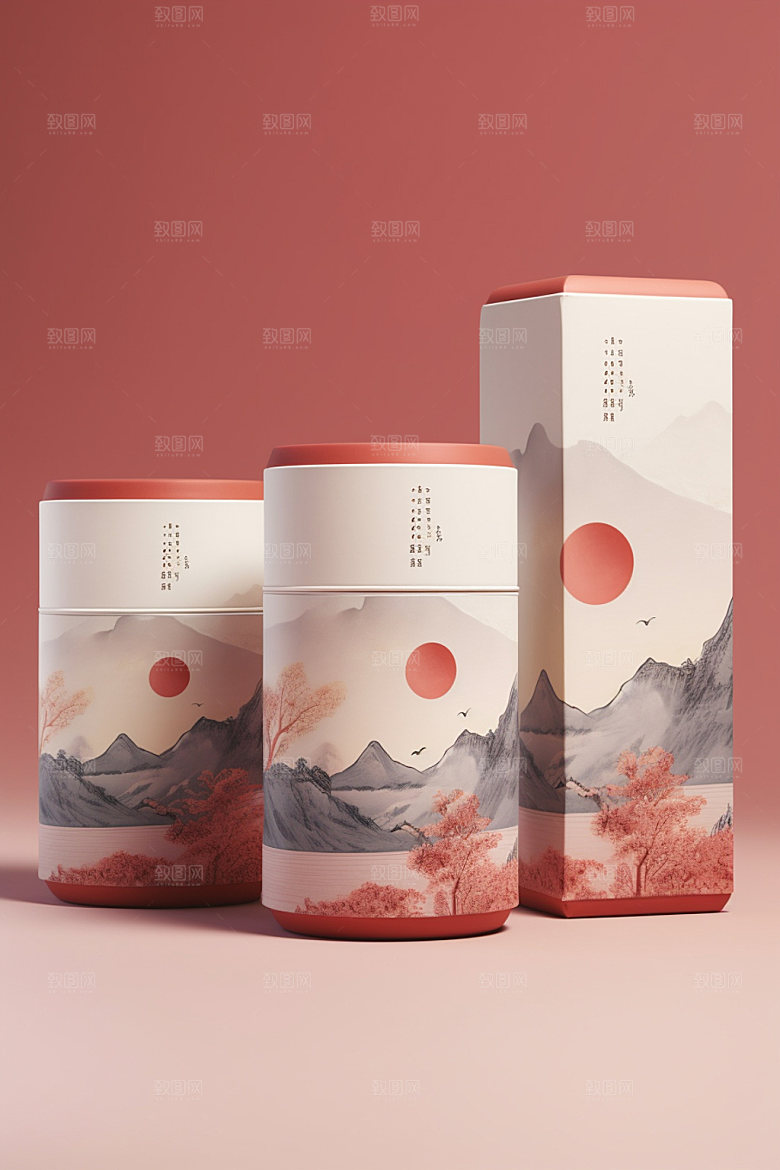 茶叶包装包装设计立体模型