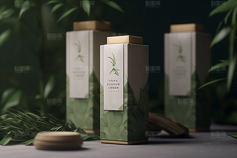 茶叶包装传统茶叶罐模型