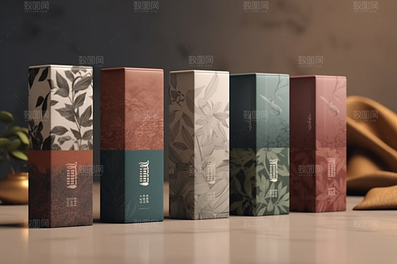 茶叶包装中国风传统模型