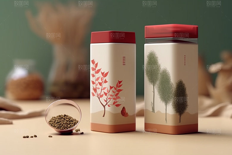 茶叶包装包装设计传统模型