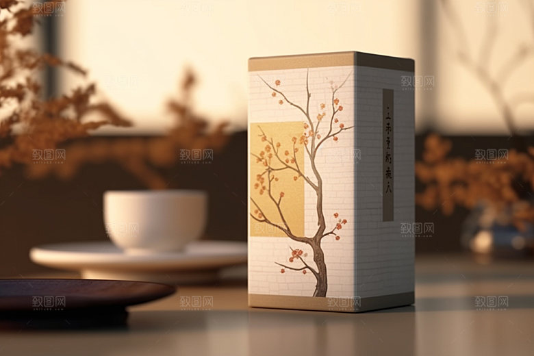茶叶包装中式传统模型