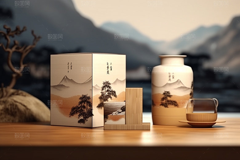 茶叶包装茶叶罐包装设计模型