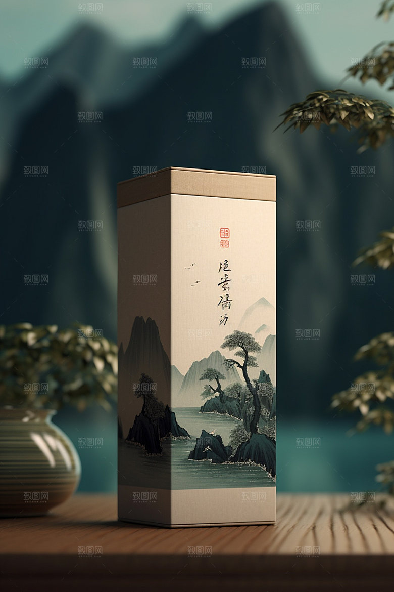 茶叶包装3D茶叶罐模型