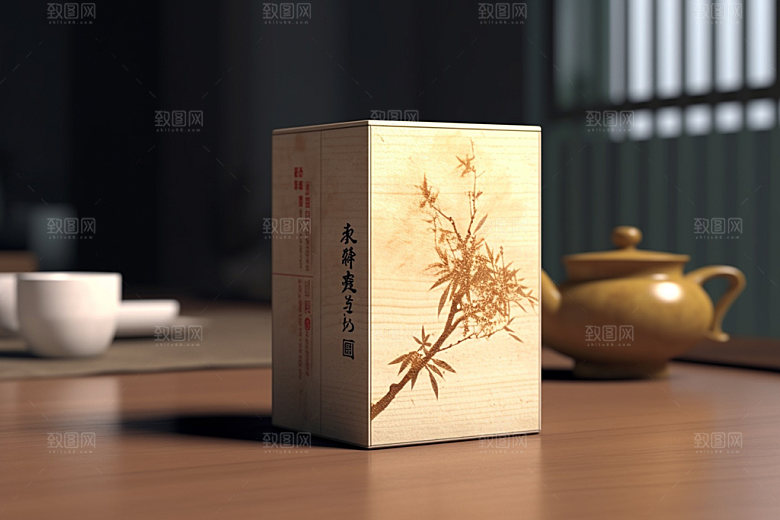 茶叶包装立体3D模型