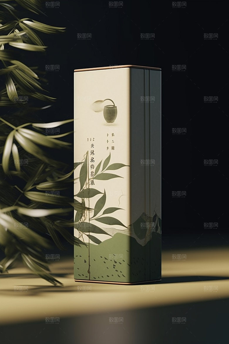 茶叶包装中国风茶叶罐模型