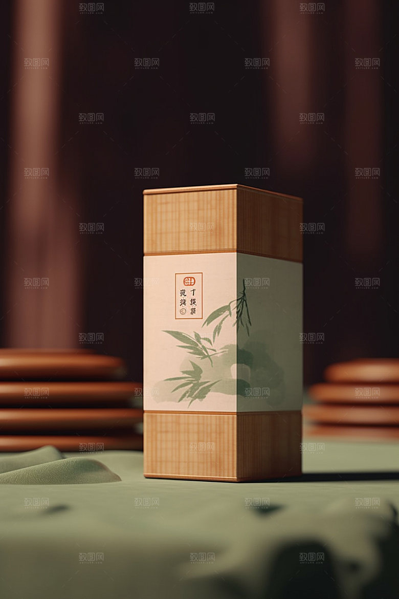 茶叶包装中式传统模型