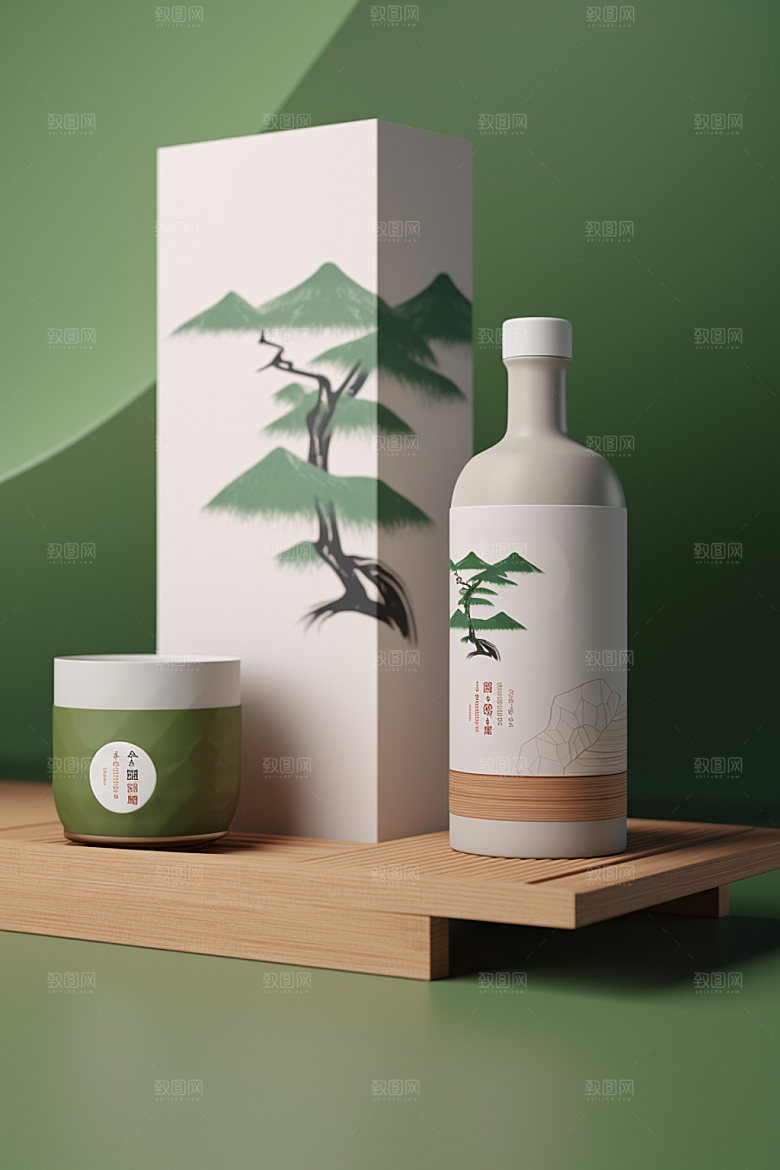 茶叶包装中式中国风模型