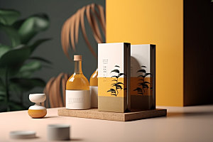 茶叶包装包装设计中式模型
