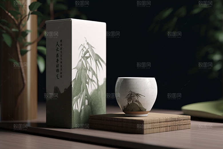 茶叶包装中式传统模型