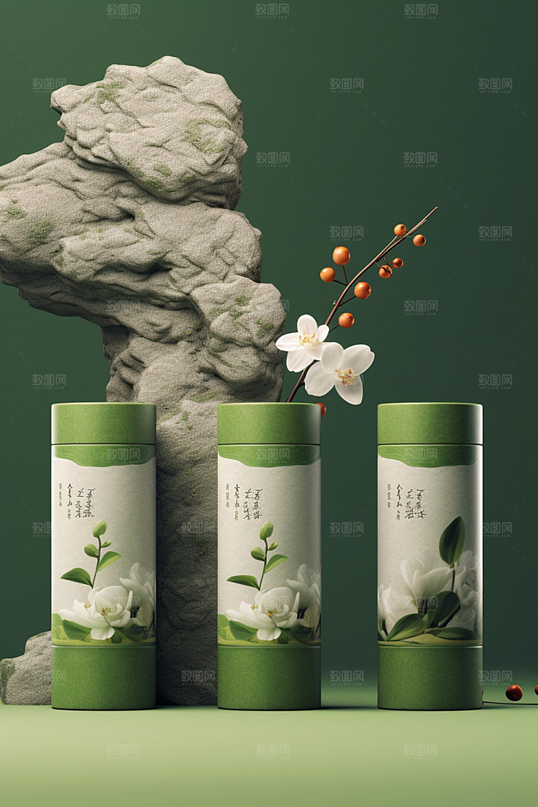 茶叶包装传统3D模型