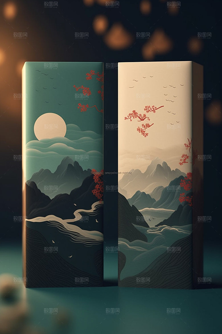 茶叶包装包装设计立体模型