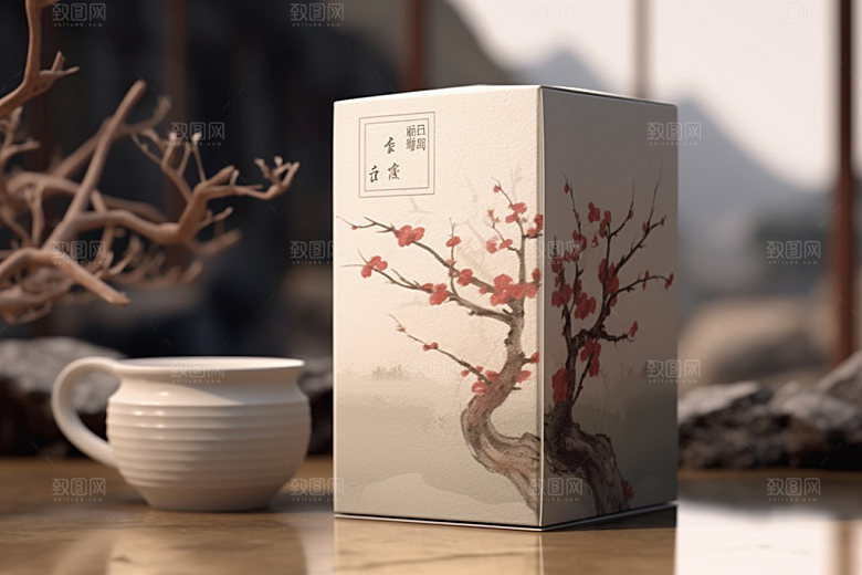 茶叶包装传统立体模型
