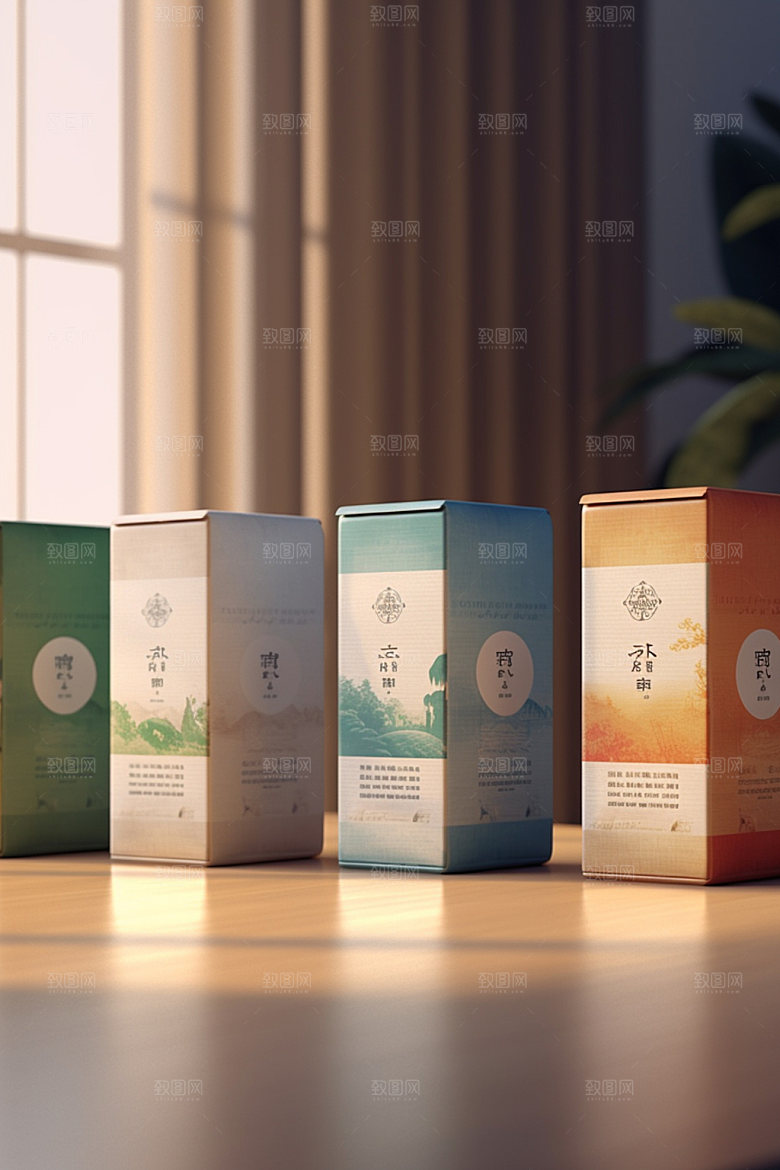 茶叶包装茶叶罐立体模型