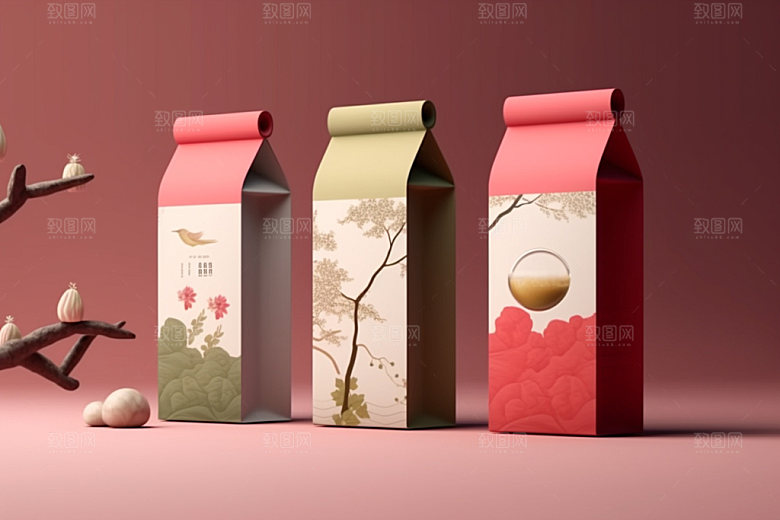 茶叶包装包装设计茶叶罐模型