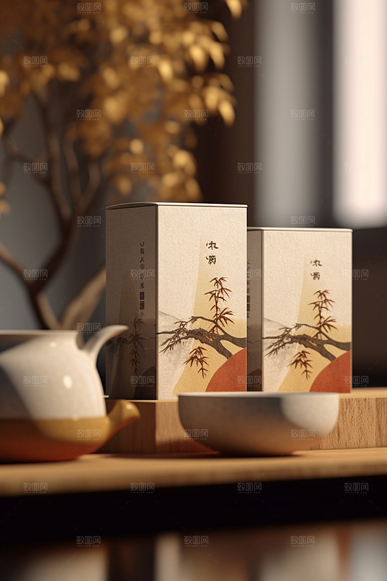 茶叶包装立体包装设计模型