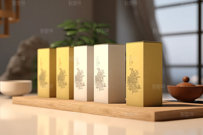 茶叶包装传统立体模型