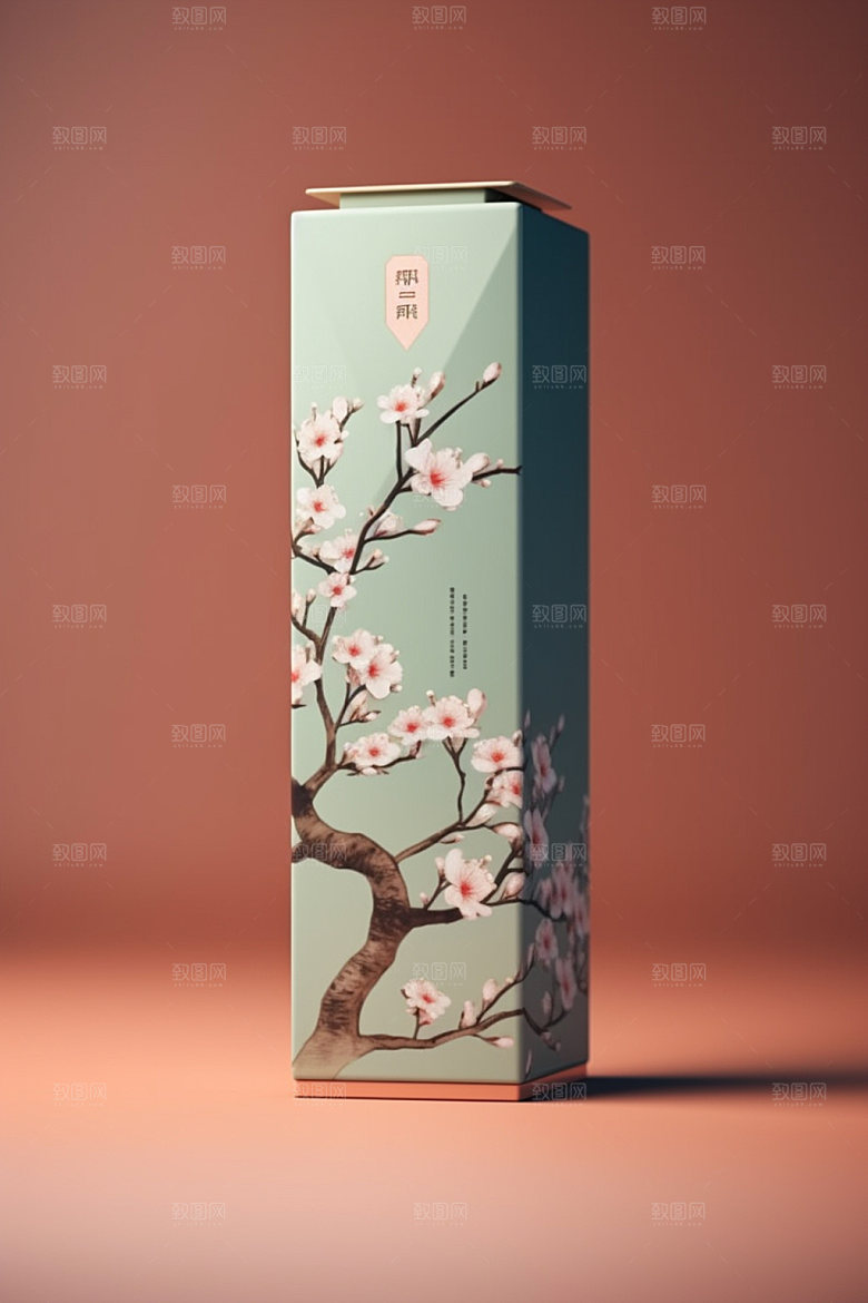 茶叶包装包装设计中式模型
