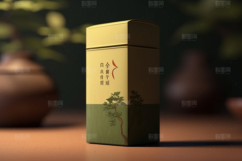 茶叶包装立体3D模型