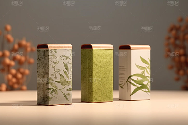 茶叶包装中国风包装设计模型