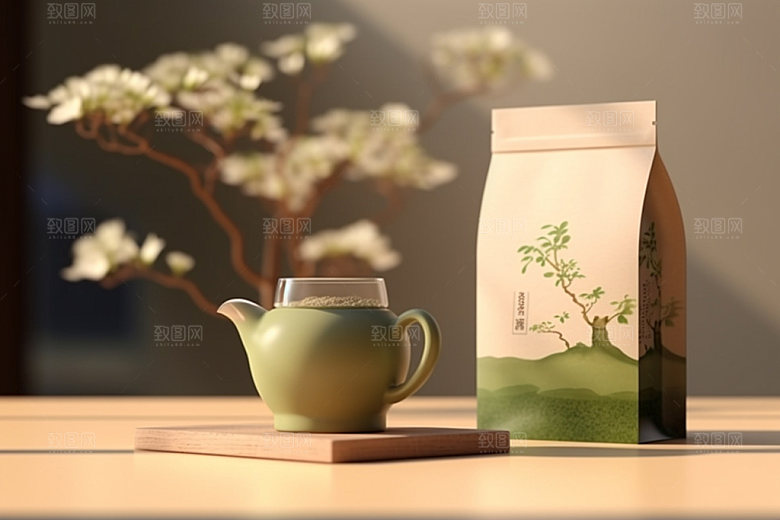 茶叶包装中式传统模型