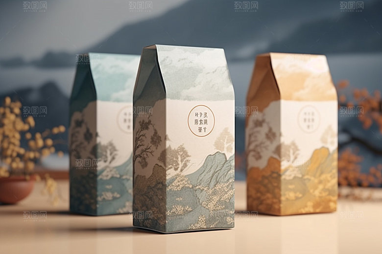 茶叶包装立体包装设计模型
