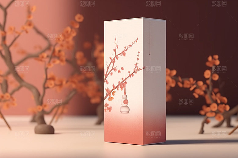 茶叶包装中国风茶叶罐模型