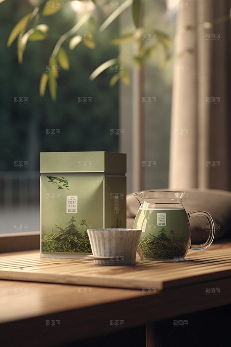茶叶包装中国风传统模型