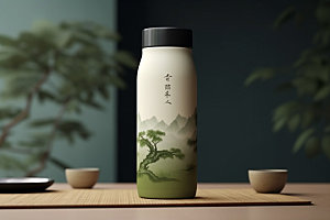 茶叶包装中国风茶叶罐模型