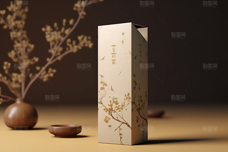茶叶包装传统中国风模型
