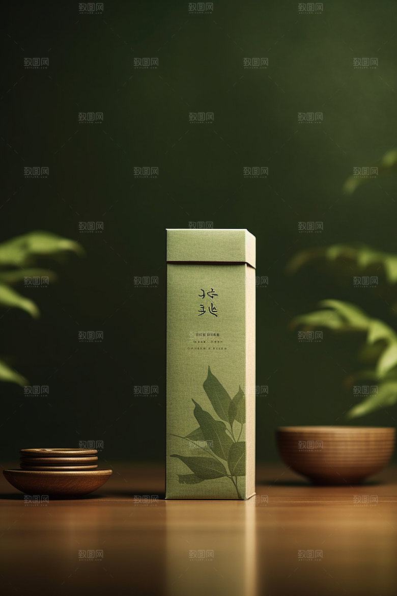 茶叶包装传统中式模型