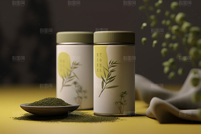 茶叶包装立体中国风模型